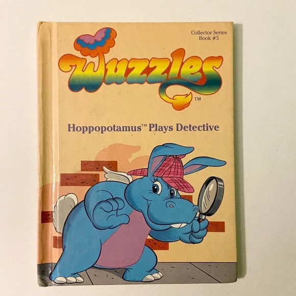 Vintage  1984 Wuzzles Hoppopotamus Plays Detective Habro Book - Picture 15 of 15